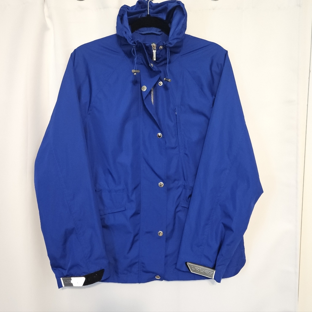 Lauren Ralph Lauren Royal Blue Mesh Rain Jacket
